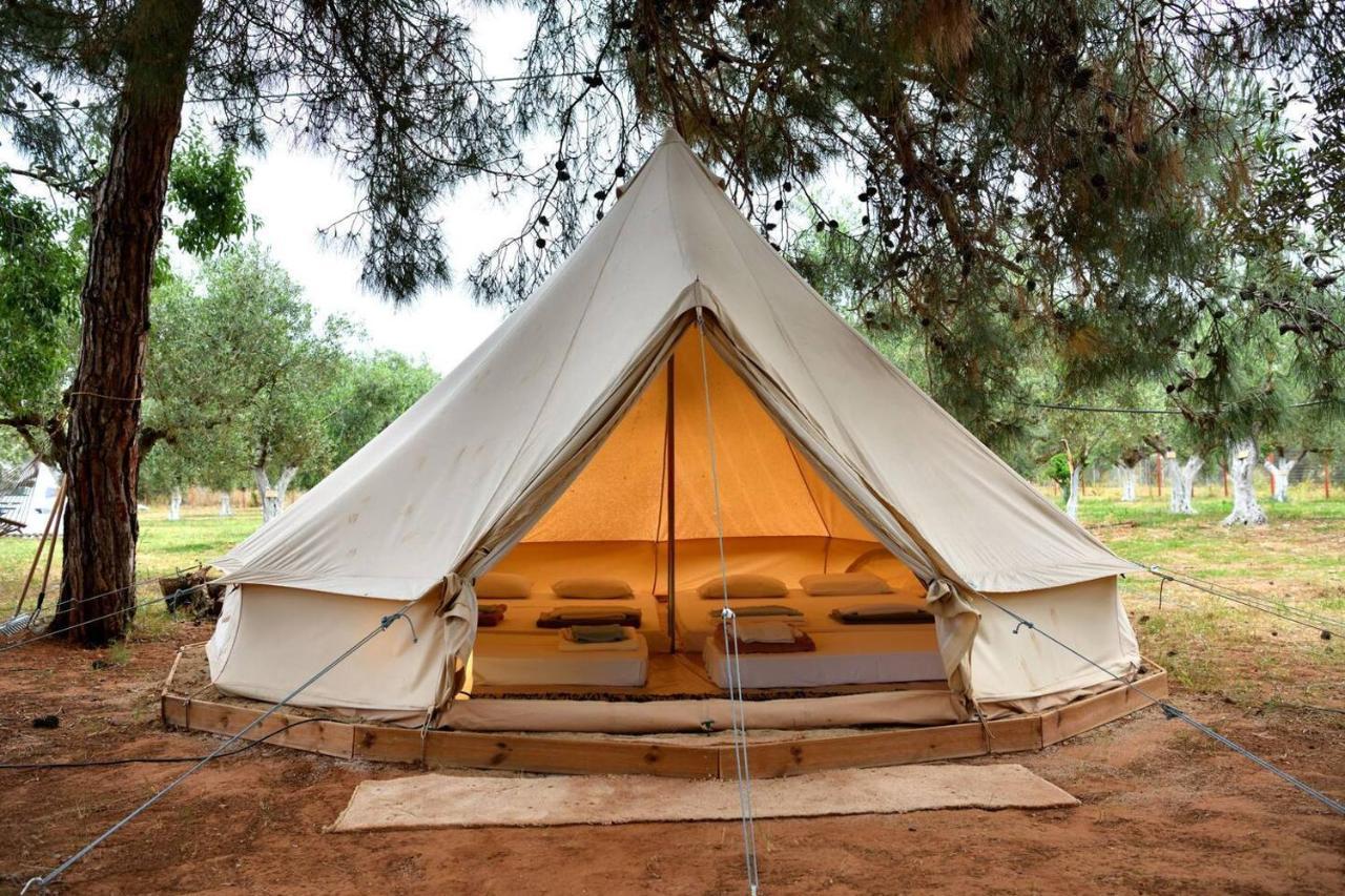 فيلا Glamping At A Lovely Tent In Skiaxtro- ماراثوبوليس المظهر الخارجي الصورة