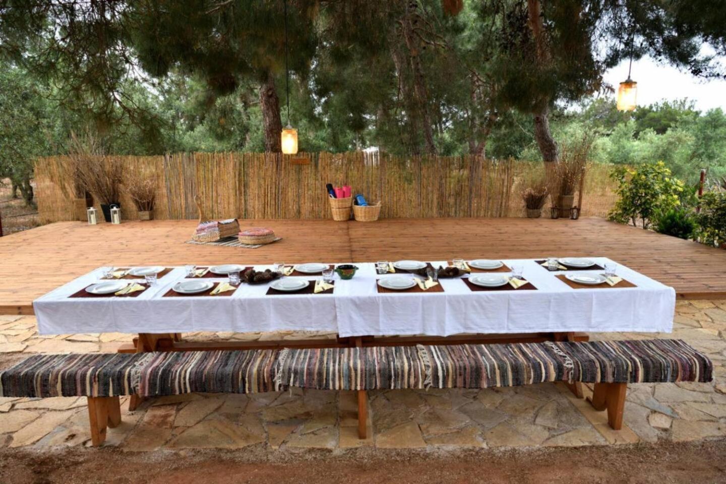 فيلا Glamping At A Lovely Tent In Skiaxtro- ماراثوبوليس المظهر الخارجي الصورة