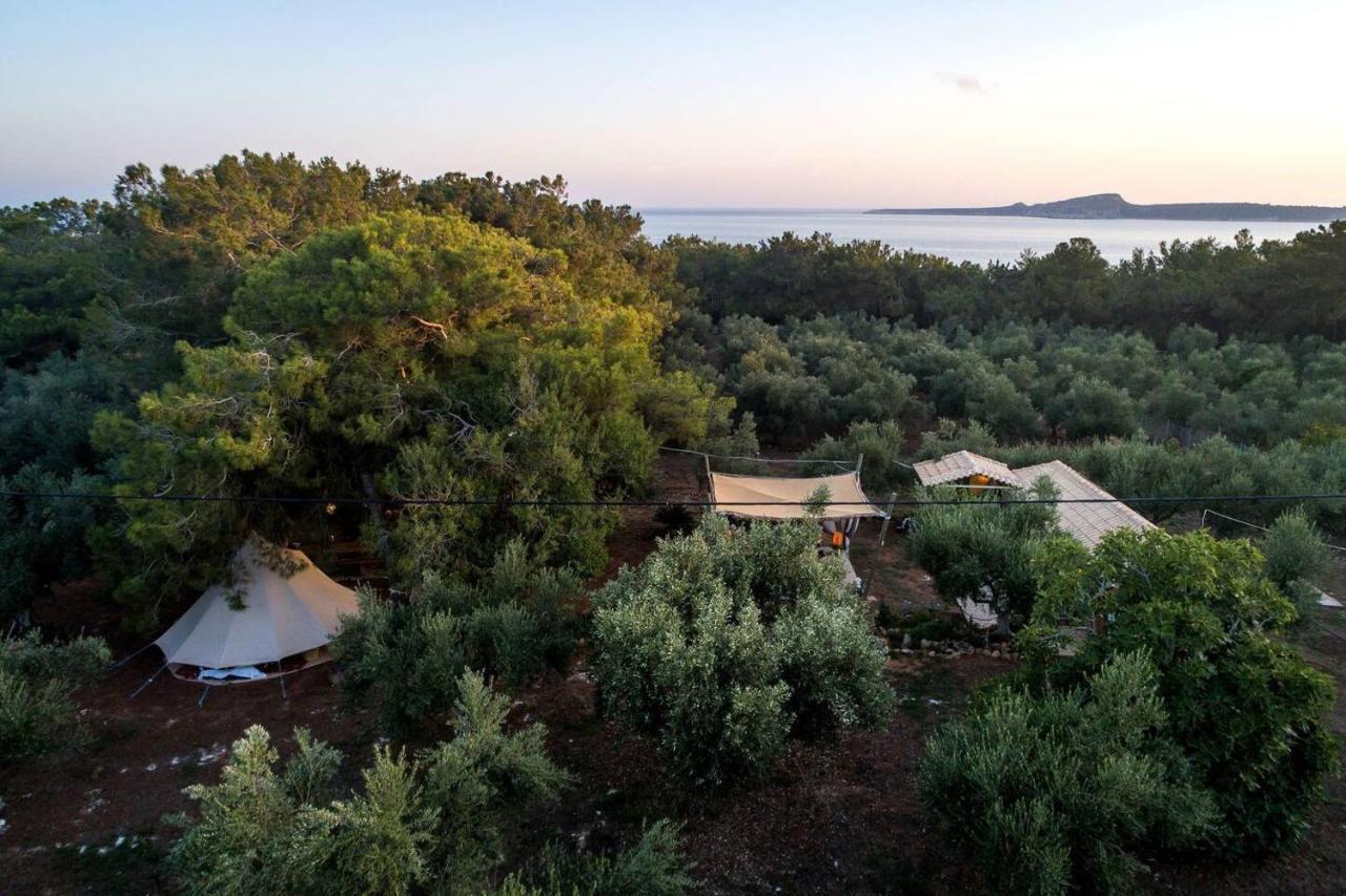 فيلا Glamping At A Lovely Tent In Skiaxtro- ماراثوبوليس المظهر الخارجي الصورة